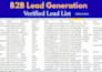 do targeted b2b lead generation and build verified email list